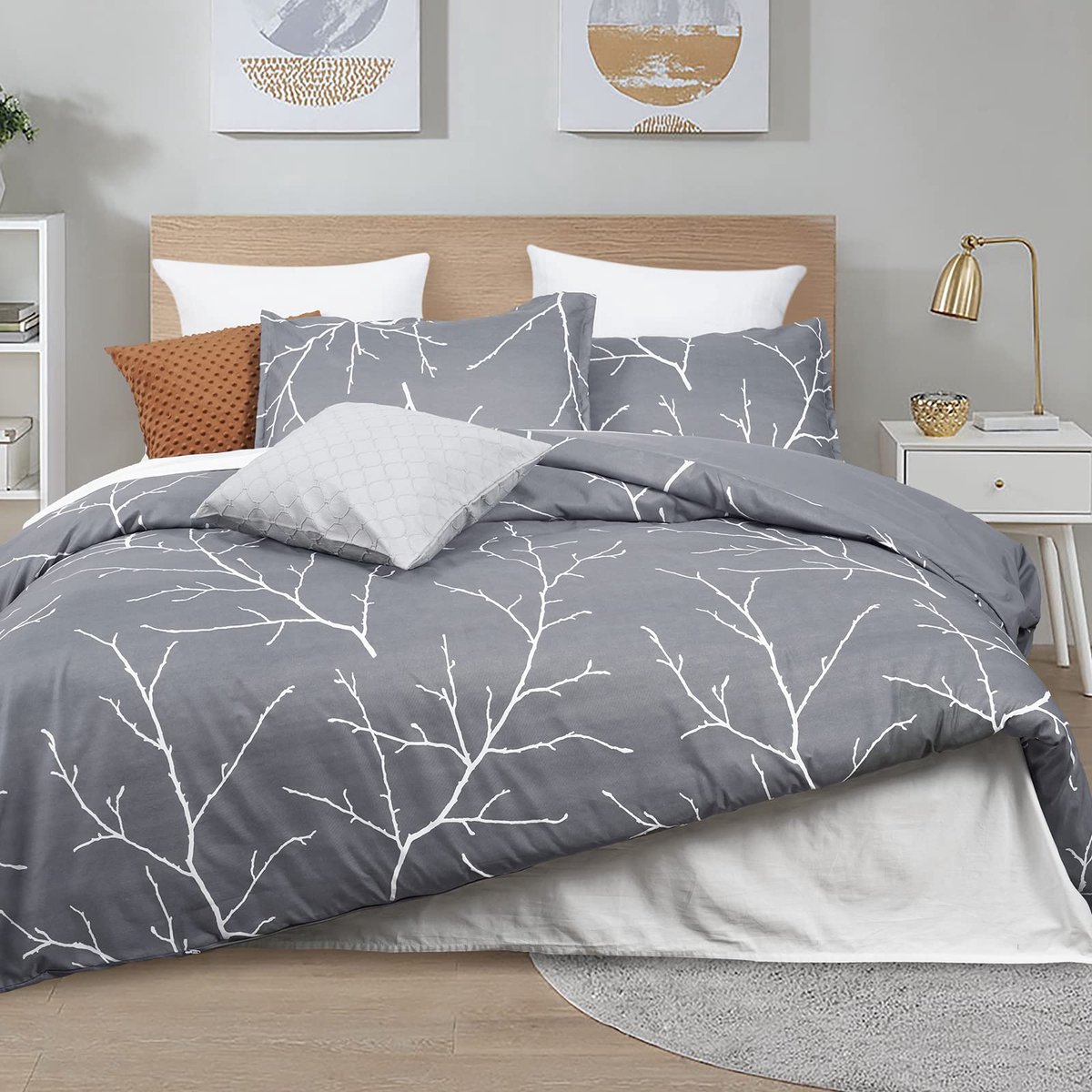Goodivery ® Beddengoedset met Elegant Takontwerp en Hoogwaardige Ritssluitingen voor Ultiem Slaapcomfort, 200 x 220 cm