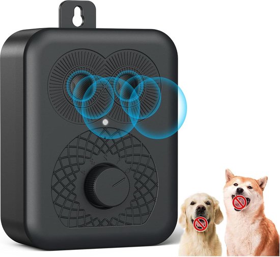 Anti-blaffen voor honden, 3 frequenties, ultrasoon, anti-blaf, buren 50 voet, anti-blaffend apparaat, hond, waterdicht, anti-blaf, met led, voor binnen en buiten