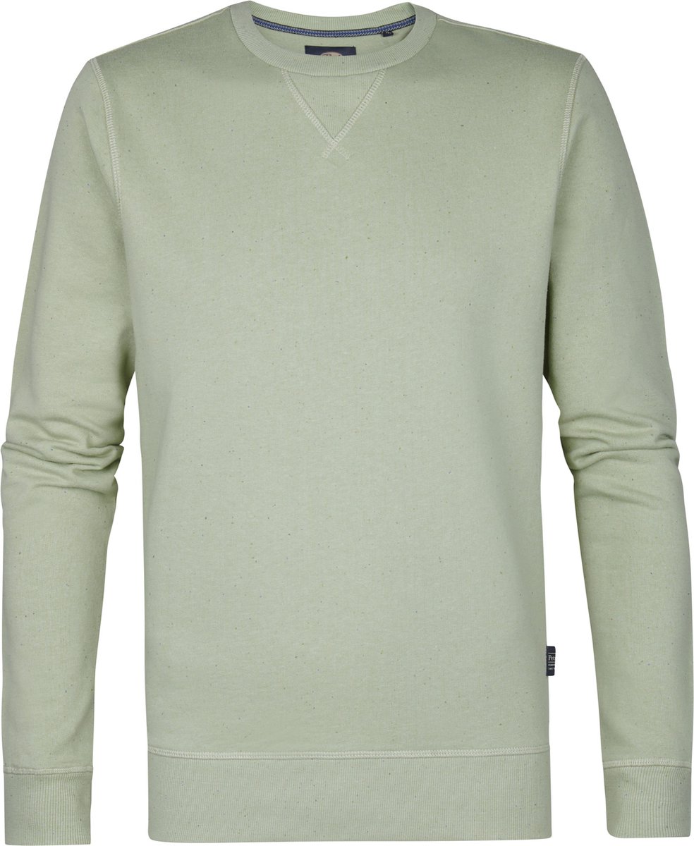 Petrol Industries - Heren Comfortabele Sweater Surfstone - Groen - Maat L