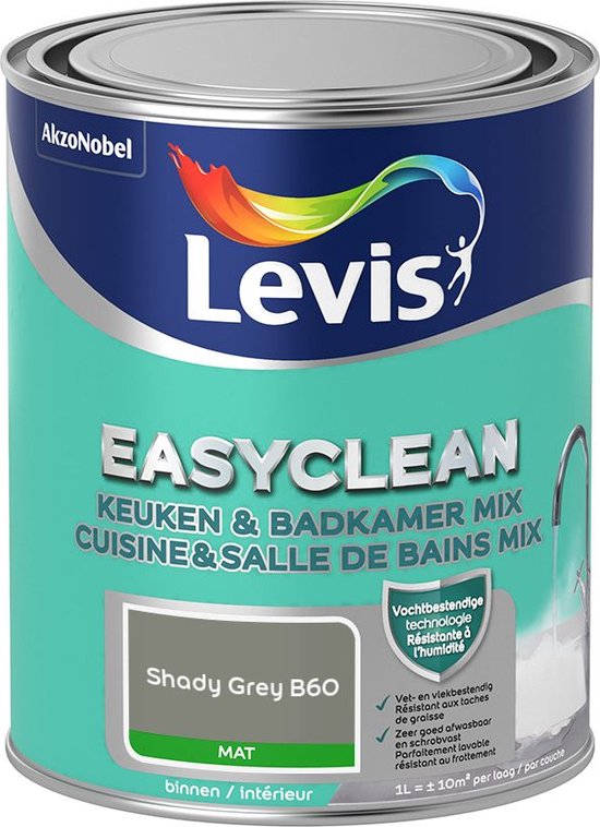 Boîte de peinture Levis EasyClean couleur Shady Grey B60.
