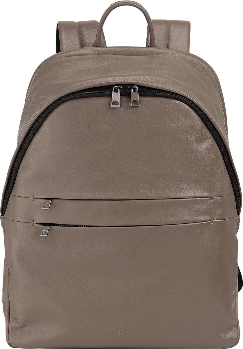 DuDu New York Dagrugzak Leder 41 cm Laptopvak - 42cm (17 duim) - taupe