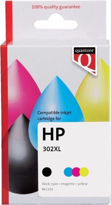 Quantore Inkcartridge hp 302xl x4d37ae zwart en kleur