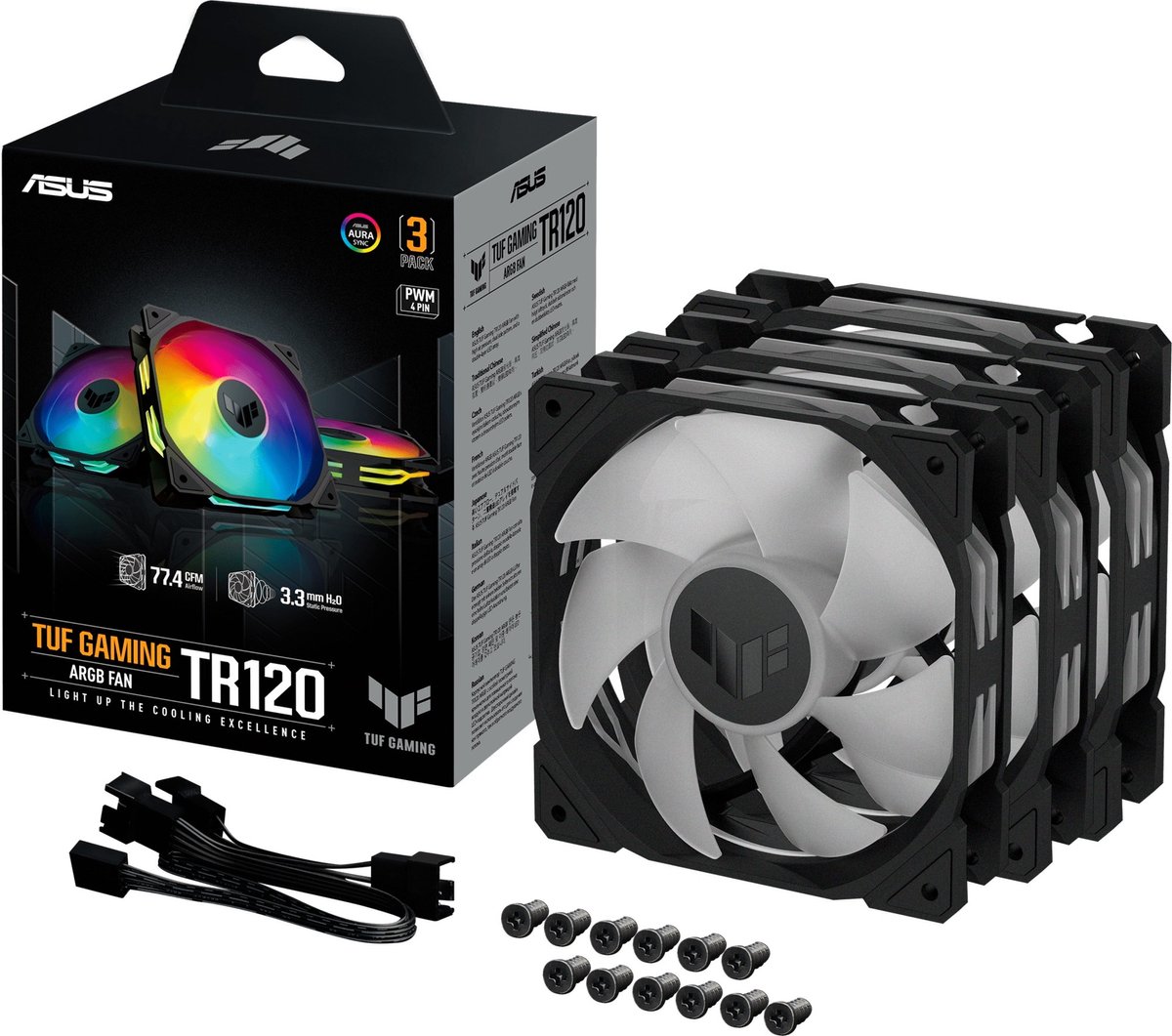 ASUS TUF GAMING TR120 FAN ARGB BLACK 3IN1