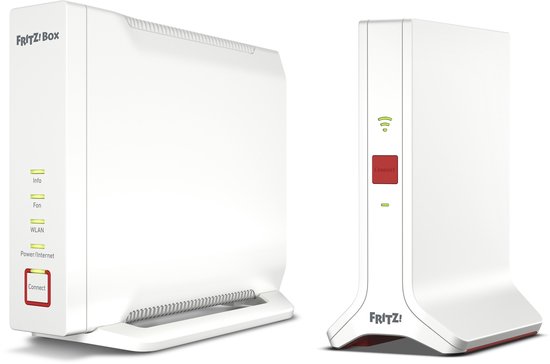 FRITZ!Mesh Set 4060 + 3000 AX - Mesh WiFi - WiFi Repeater- Tri-band - WiFi 6 - 6000Mbps - 2-pack
