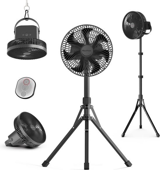 Dreo Cruiser Pro T1 stille torenventilator, 106 cm hoog, 6 snelheden, 4 modi, 12-uurs timer, 90 graden oscillerende ventilator, staande ventilator met afstandsbediening, koeling voor slaapkamer, zwart