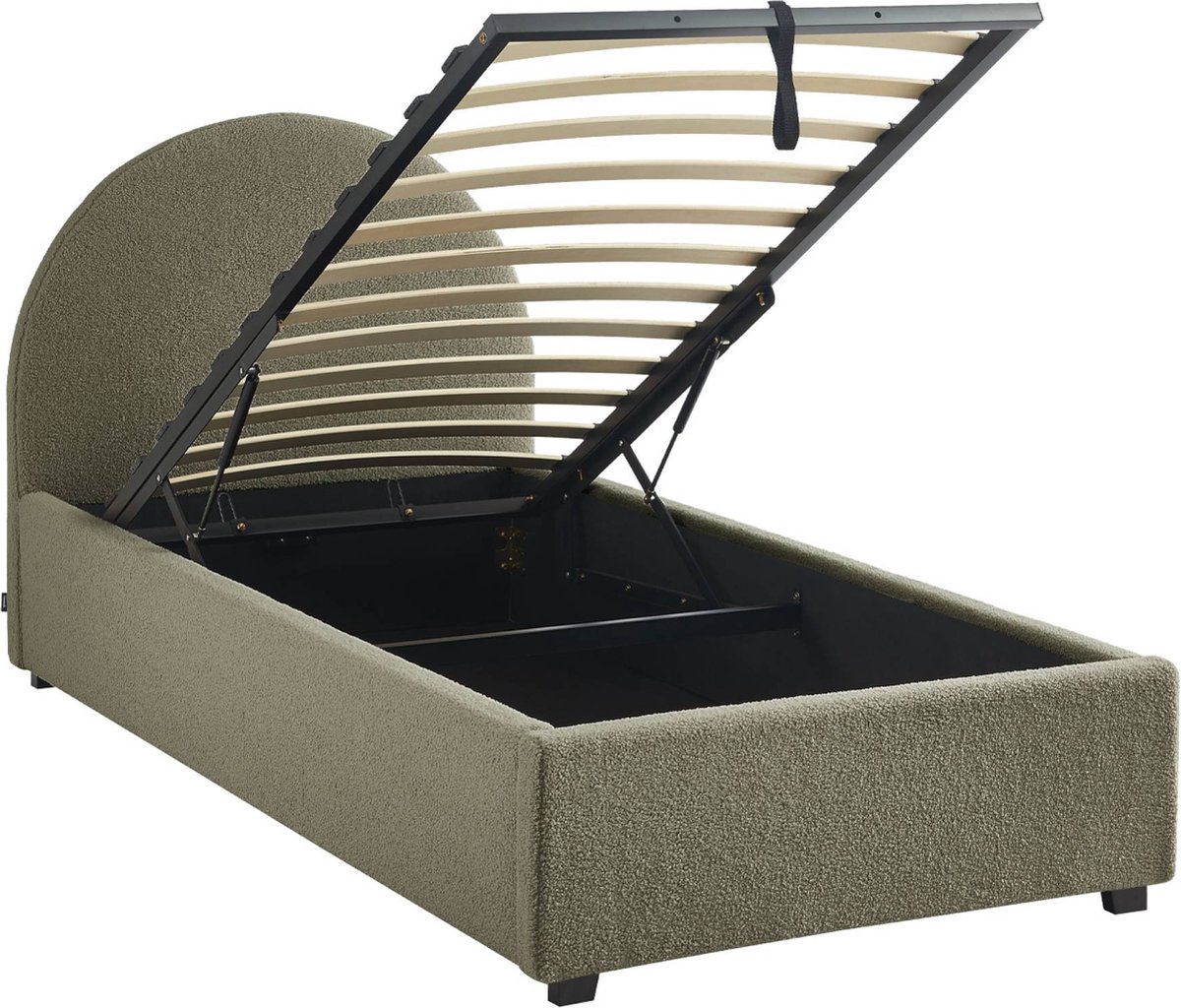 sweeek - Bed met lattenbodem en hoofdeinde, b206 x d104 x h102cm