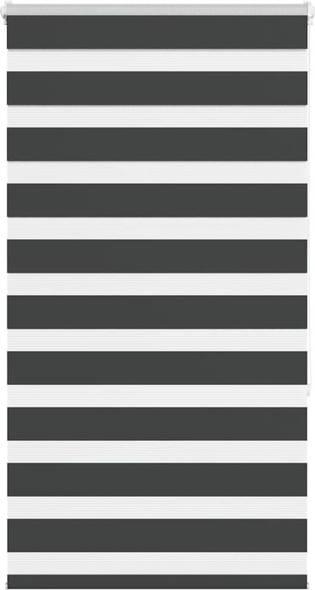 vidaXL - Zebra - store enrouleur - 70x150 - cm - largeur du tissu - 65,9 - cm - noir
