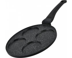 Hezberg 26cm Pannenkoek En Crêpepan Met Marmeren Coating - 4 Gleuven