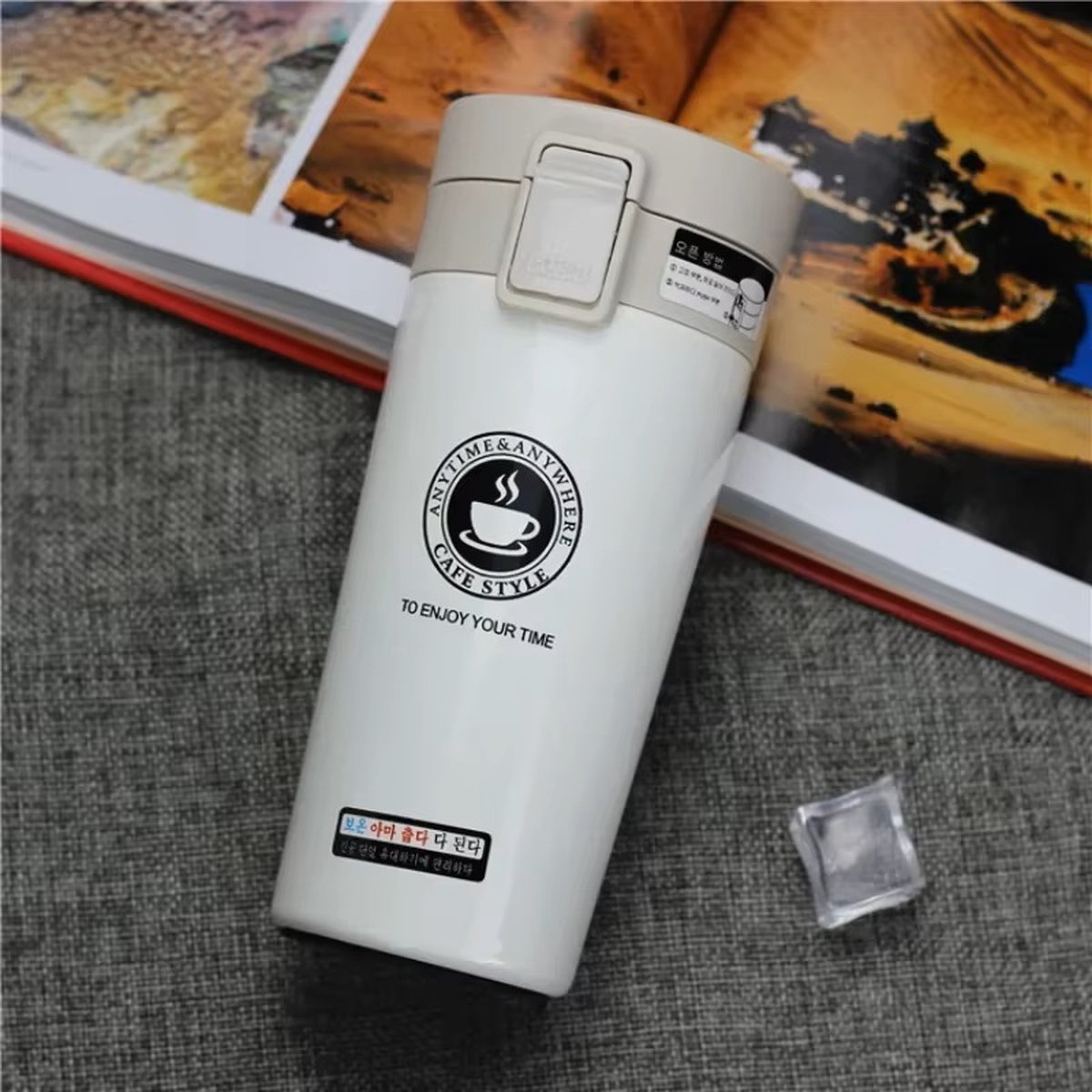 Thermosbeker 500ml - Dubbelwandig 304 RVS, Lekvrije Geïsoleerde Koffie & Thee Mok, Duurzame Hot & Cold Waterfles — cadeau in Koken & Dineren - foto 3