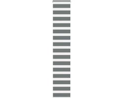 vidaXL - Zebra - rolgordijn - 50x230 - cm - stofbreedte - 45,9cm - donkergrijs