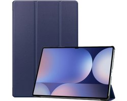 Cazy tablet Hoes geschikt voor Samsung Galaxy Tab S10 Ultra / Tab S9 Ultra 14.6 inch - TriFold Bookcase - Blauw