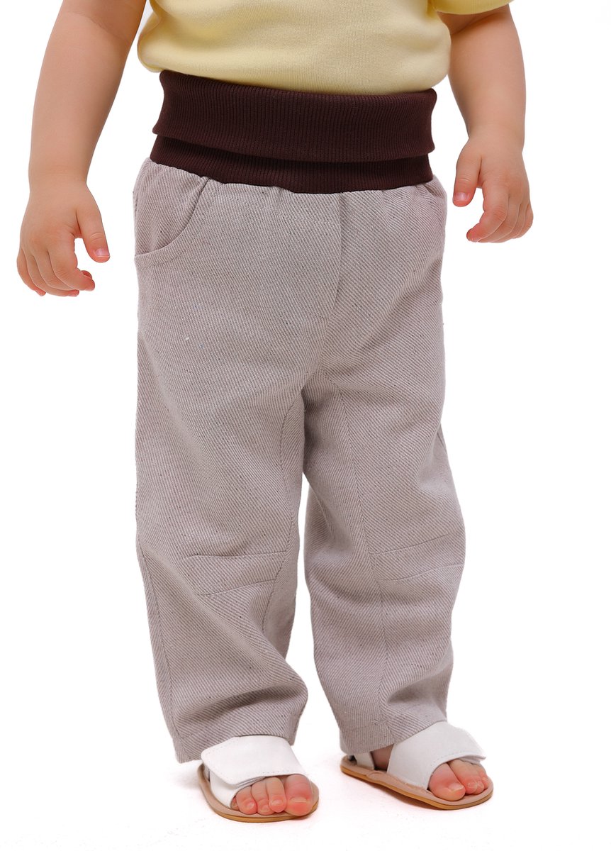 RobyKris Baby Broek - Katoen - Beige - Maat 86-92