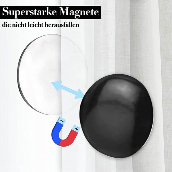 12 pièces poids de rideau imperméables magnétiques extérieurs-poids de rideau rond