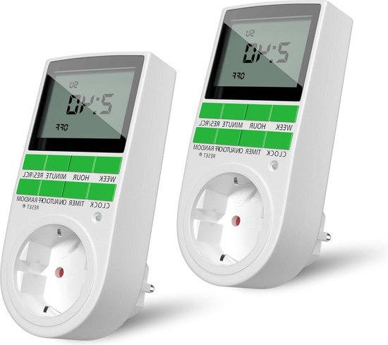 Point Contact Timer Timer Stopcontact EU - Programmeerbaar Tijdschakelaar ...