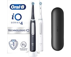 Elektrische Tandenborstels Duo Pack - Zwart & Wit met Opzetborstels en Reisetui