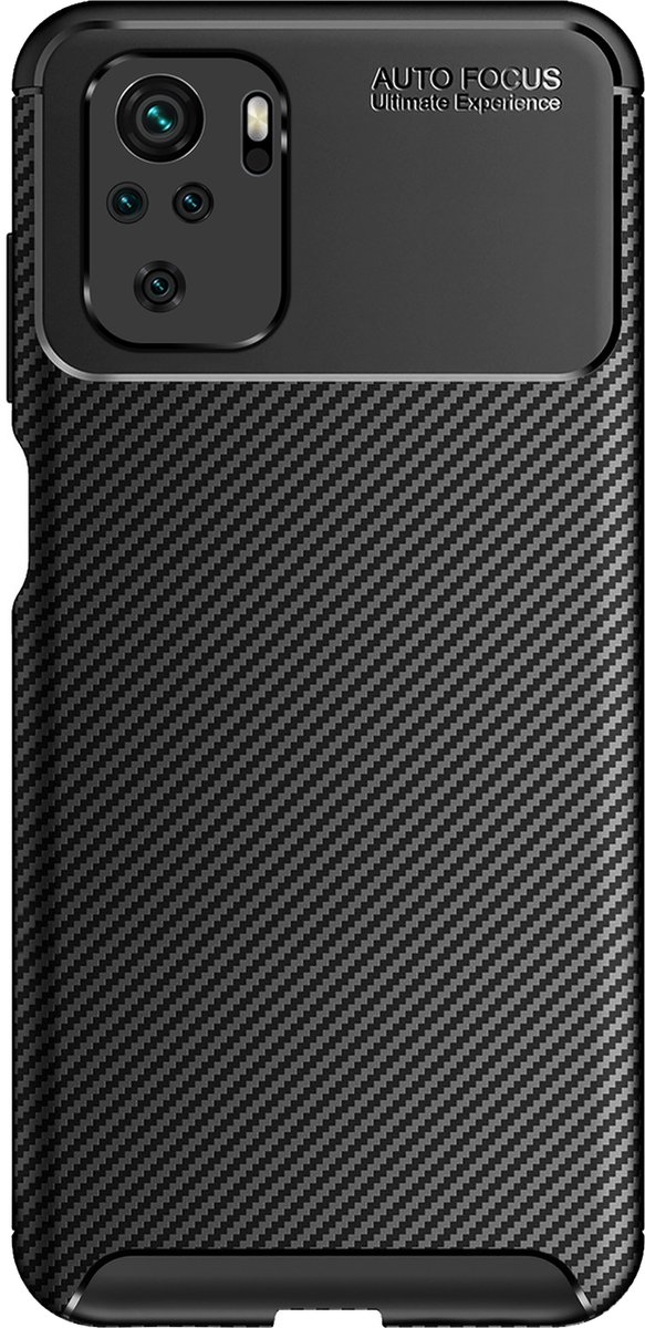 Cazy hoesje geschikt voor Poco M5s - Rugged TPU - Zwart