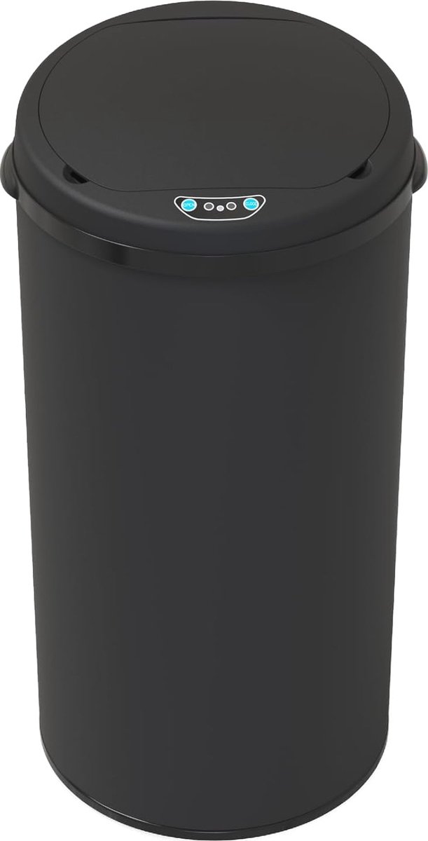 Goedkoopste Sensor vuilnisemmer 42 l - Automatische afvalemmer met infraroodsensor - Stalen keukenafvalemmer - Zwart