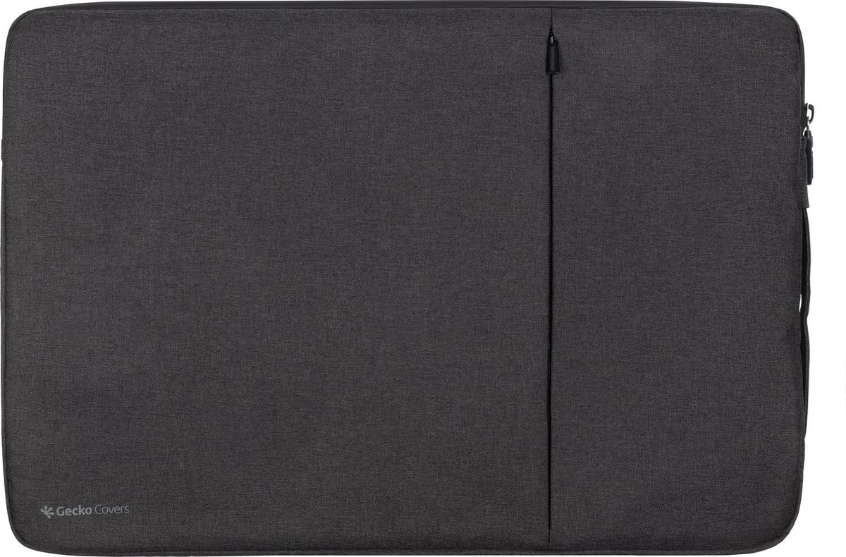 Gecko Covers Universele Eco Laptop Hoes - geschikt voor 17 inch - Zipper Sleeve - 100% GRS Materiaal - Zwart