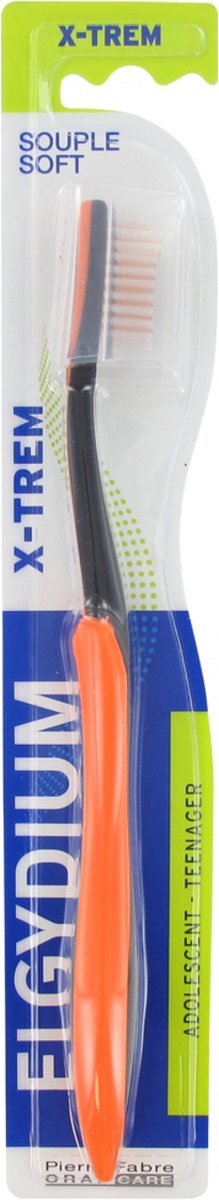 Elgydium X-TREM Tieners Zachte Tandenborstel (Kleur : Oranje)