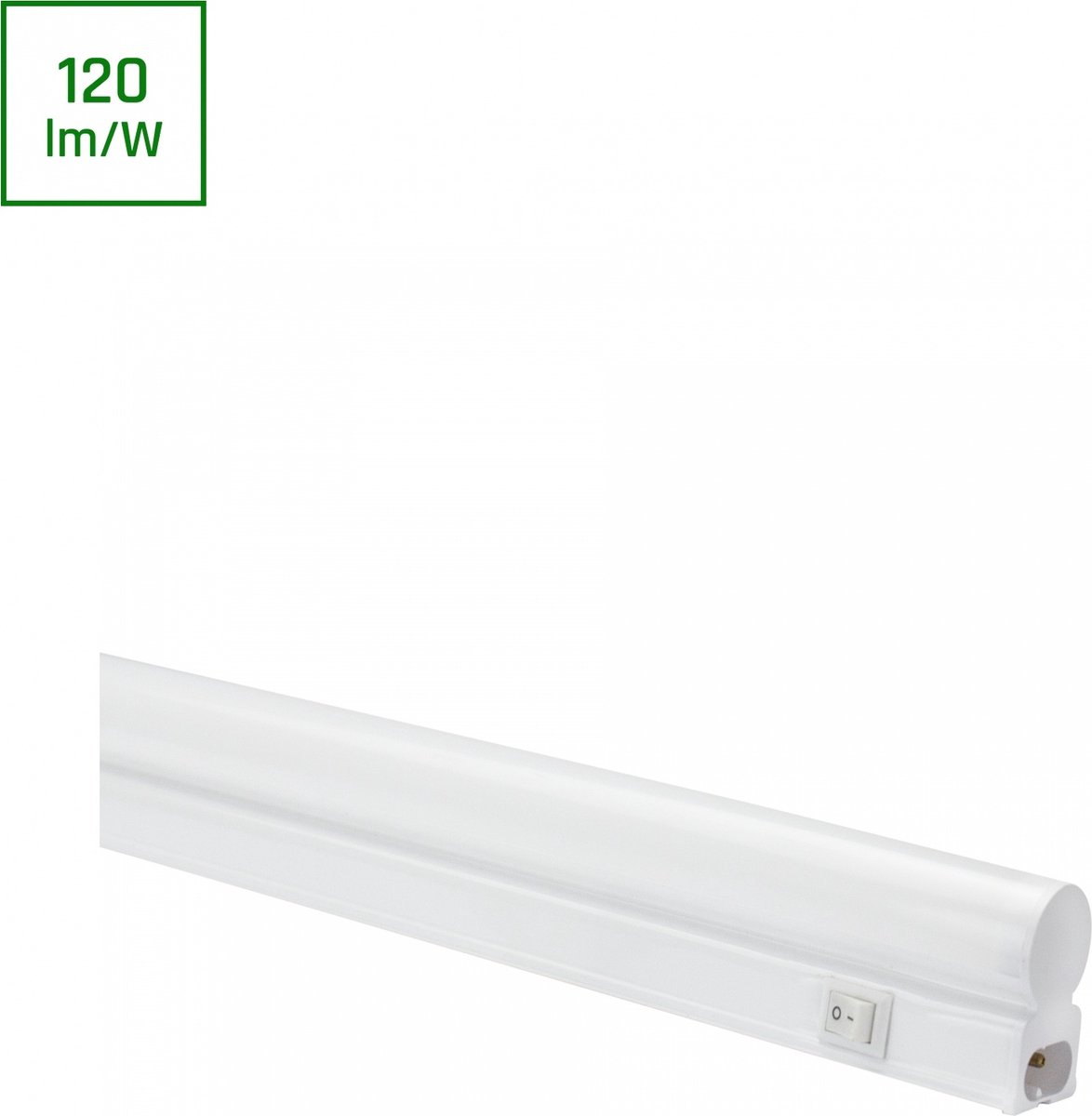 Spectrum - LED T5 Armatuur 30cm - 4W 100lm p/w - 6500K 840 - incl. schakelaar en aansluitstekker