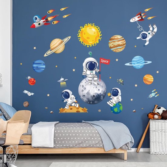 Prinses Op De Maan Muurstickers Voor Kinderen Meis
