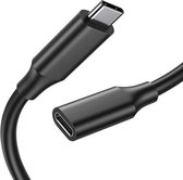 Qost - USB-C 3.1 Gen2 - Verlengkabel - 0.5 Meter - 3A 60W - Male to Female - Extension Cable - 4K video - compatibel met iPhone 15, M3 MacBook Pro / Air, iPad Air 2024, Galaxy S24 Ultra Switch consoles etc.