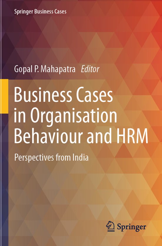 Springer Business Cases- Business Cases in Organisation Beha ... - cover