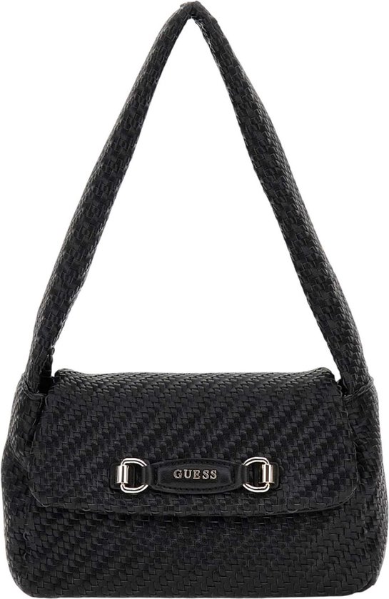 GUESS Schoudertas Francy Flap Shoulder Bag Black Zwart