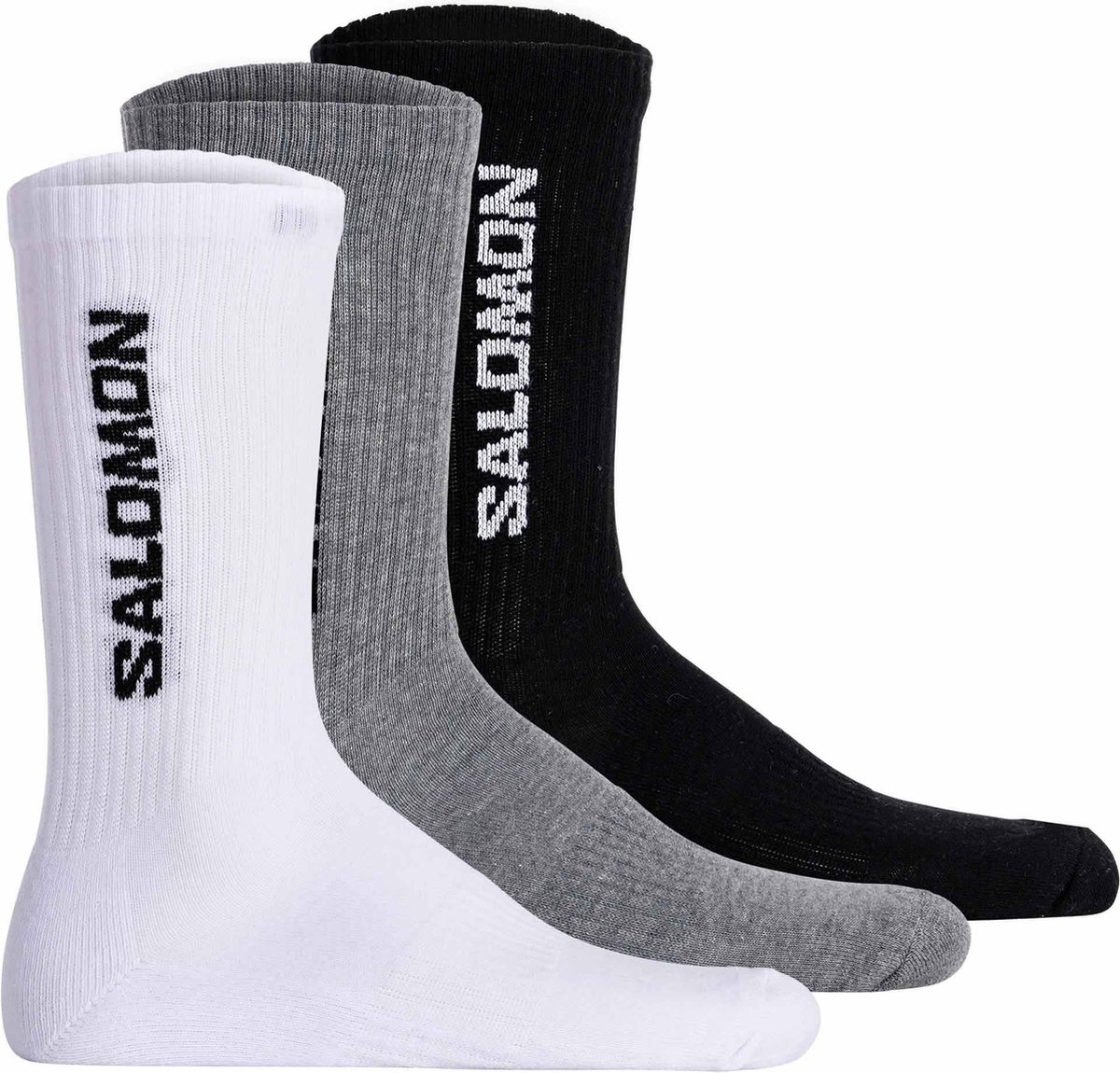Salomon Sokken EVERYDAY CREW 3P Set van 3 Zwart