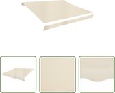 The Living Store Toile de rechange pour auvent Crème 580 x 295 cm - Polyester résistant aux UV