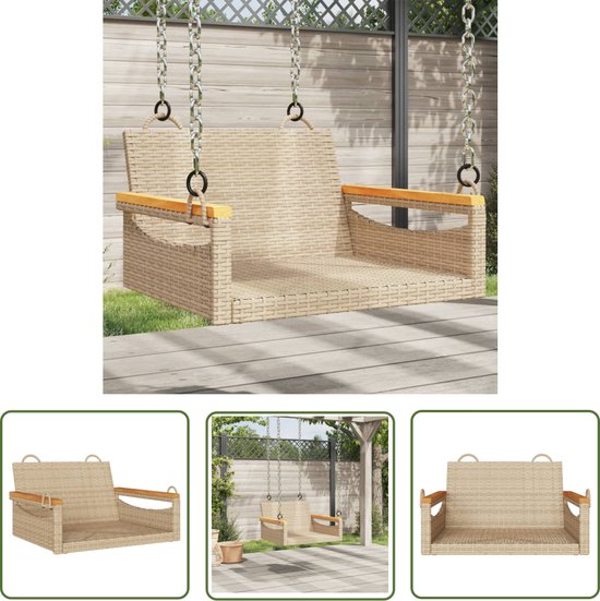 SDWEHO7 Schaukelbank mit Befestigungsringen, Hängesessel, Hängeschaukel, Gartenschaukel für