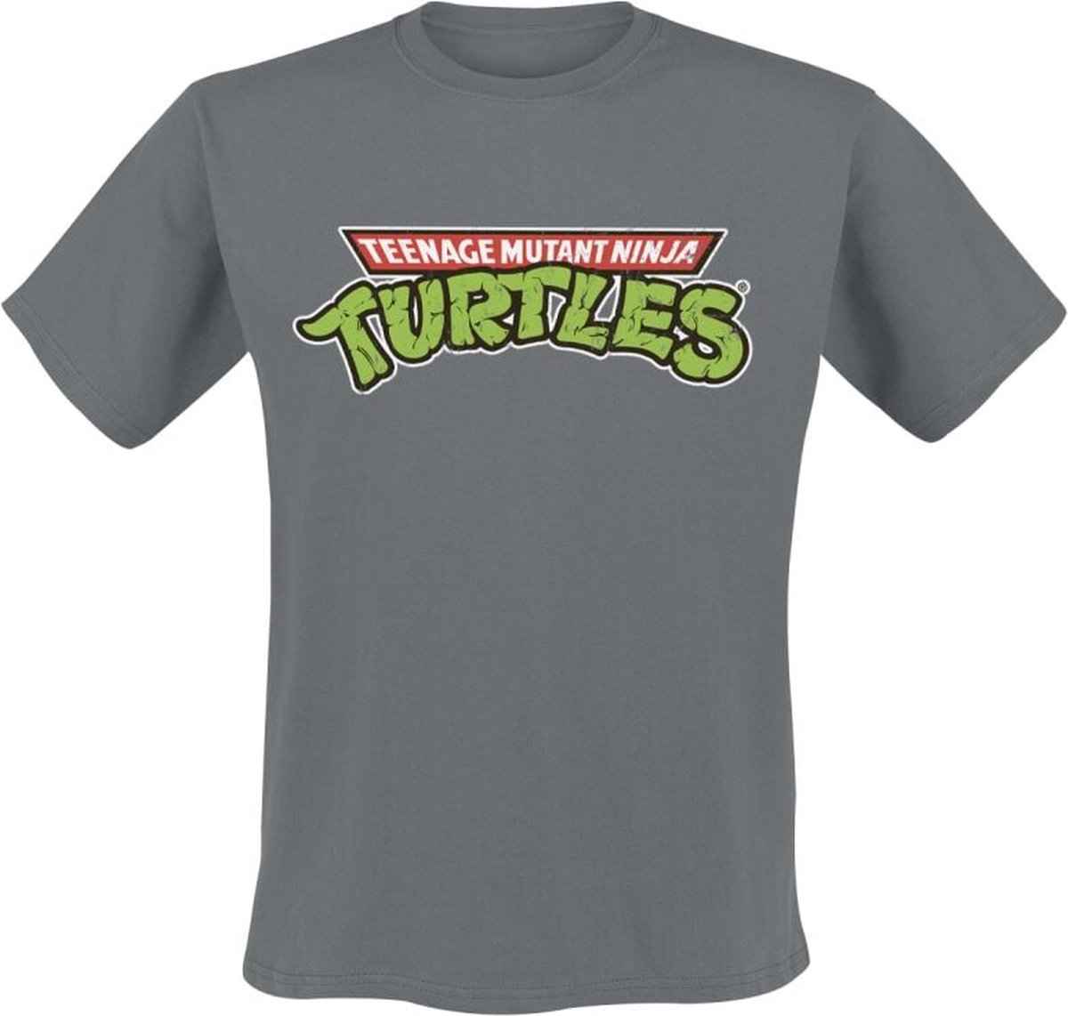 Teenage Mutant Ninja Turtles TMNT Classic Logo Heren T-shirt - donkergrijs - M