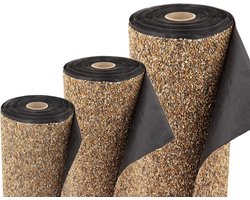 Steenfolie 1m x 1m breed Voor oeverbekleding van beken Vijverfolie Zandkleurig
