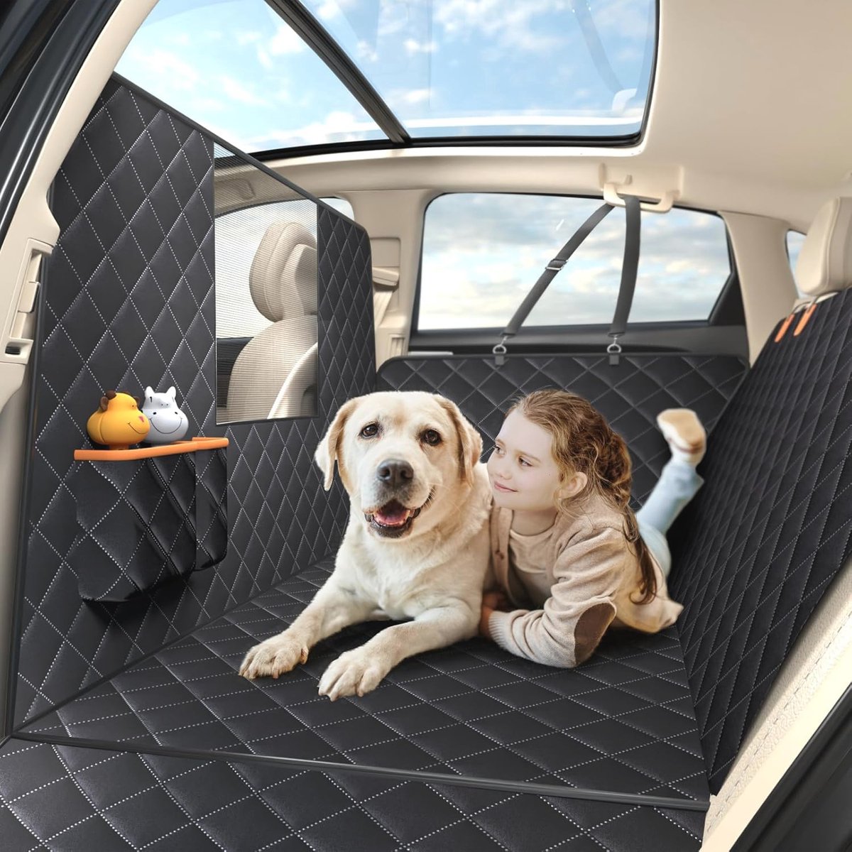 Image of Achterbankverlenging voor Honden - Ruimtesparende Autostoelhoes voor Gemakkelijk Reizen