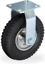 Bokwiel luchtband - Ø 200 mm - 2.50-4 - tot 120 kg - zwart-zilver
