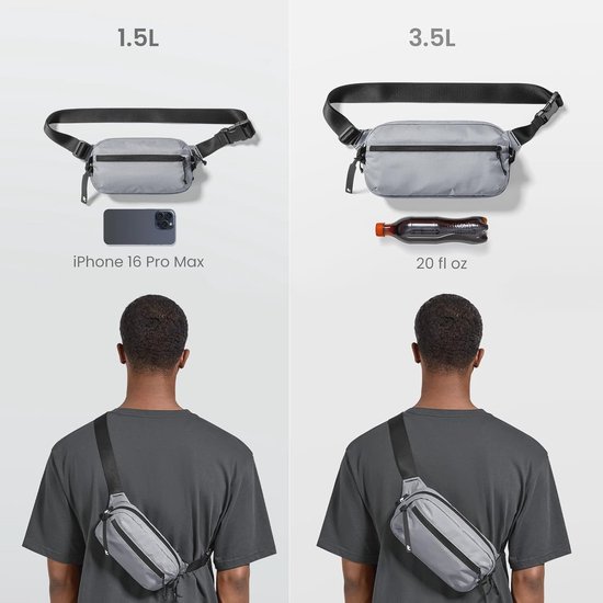 Hauptstadtkoffer - Borsttas, RFID-bescherming, borsttas, reisportemonnee, uniseks, maximale veiligheid voor smartphone en reisdocumenten, Secured Neck Pouch, grafiet Hauptstadtkoffer - Borsttas, RFID-bescherming, borsttas, reisportemonnee, uniseks, maximale veiligheid voor smartphone en reisdocumenten, Secured Neck Pouch, grafiet