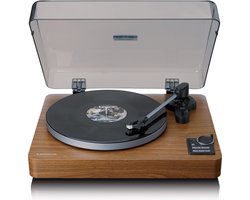 Lenco Platenspeler - Volledig automatische Platenspeler - Bluetooth en Voorversterker - LBTA-165WD - Hout