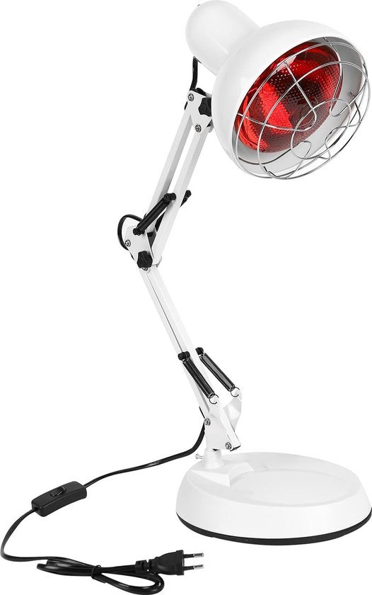 MINUS ONE Infrarood warmtelamp, 275 W, met dubbele kop, verwarmingsfysiotherapie-instrument, gezondheidslamp, spierontlasting, verlichting
