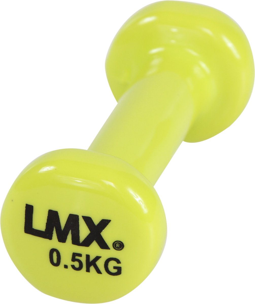 LMX. Vinyl dumbbellset l 0,5kg l Geel