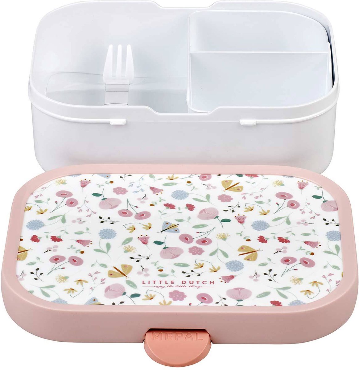 Ensemble Repas Enfant Mepal Campus 3 Pièces - Gourde Pop-up 400 Ml, Boîte à Sandwich 700 Ml, Boîte à Fruits 300 Ml - Rose - Lave-vaisselle - Sans BPA