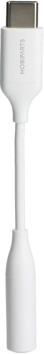 Mobiparts USB-C naar AUX 3.5mm Kabel 0.1 Meter - Wit