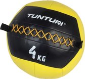 Tunturi Medicijnbal - Medicine Ball - Wall Ball - 4kg - Geel
