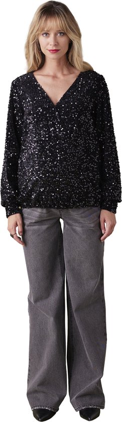 Tee-shirt Grossesse & Allaitement Brodé - Forme Blouse - Manches Bouffantes - 60% Coton 40% Polyester - Cache-Cœur
