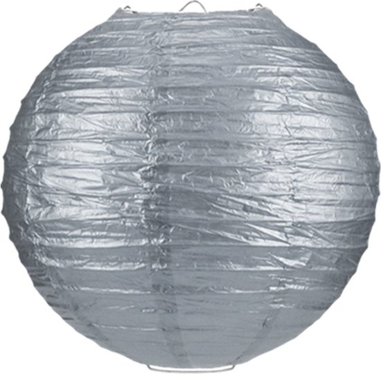 Lampionstokje 40 cm - met lampion - zilver - D25 cm - Sint Maarten — afbeelding 3