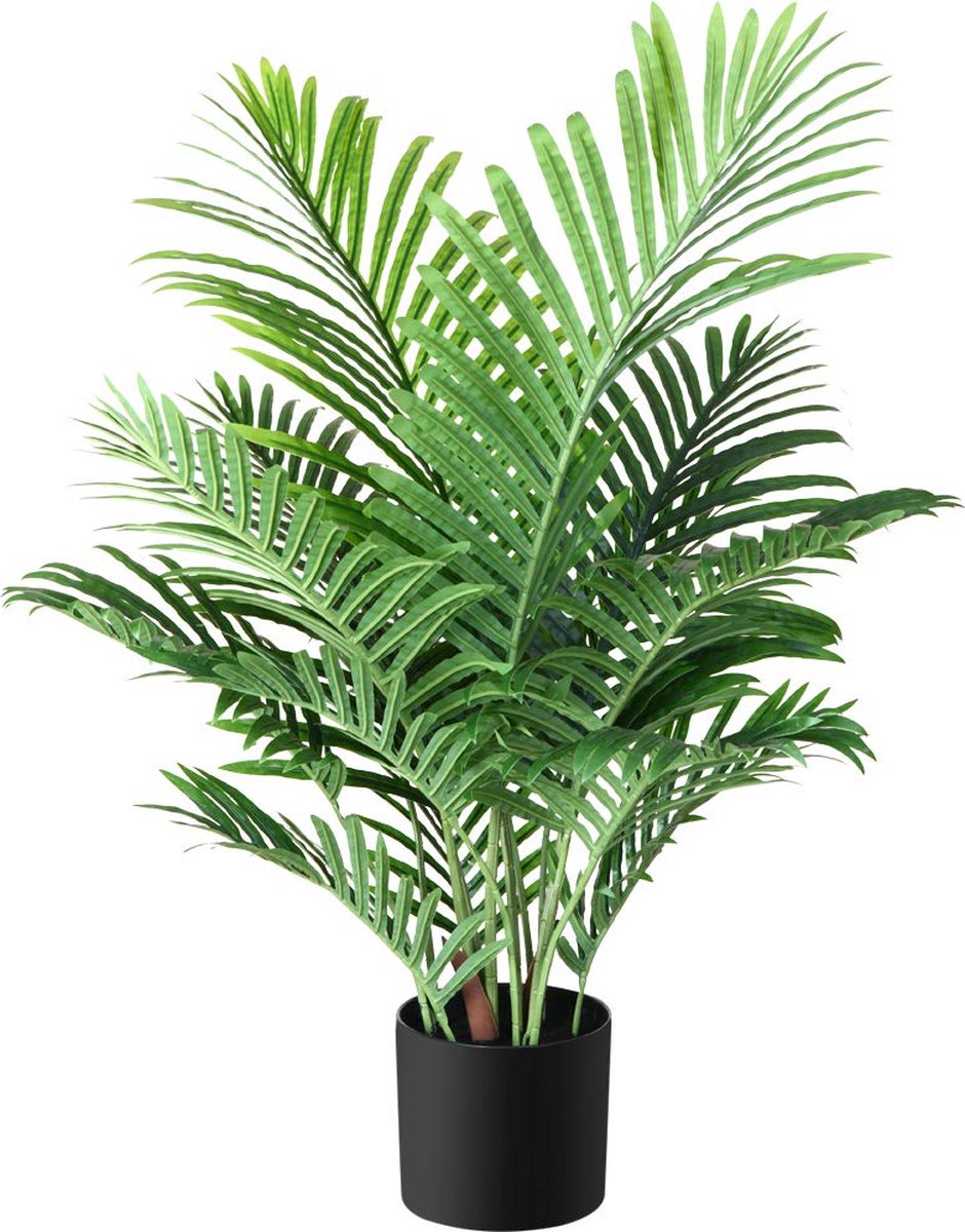 Goodivery ® Kunstmatige Tropische Areca Palmboom voor Binnen en Buiten Decoratie, 90 cm Hoog