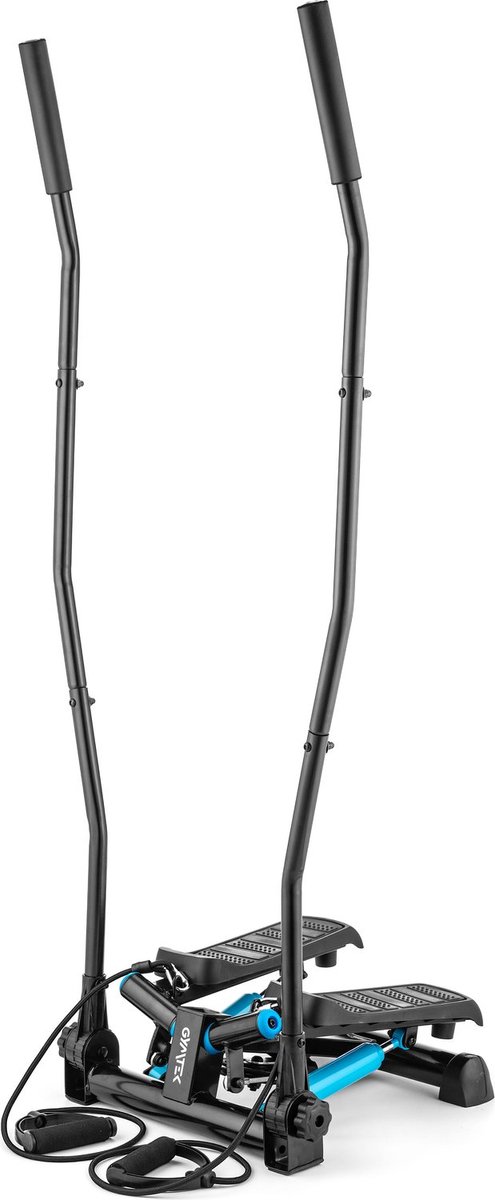 Gymtek® Stepper met Display - Inclusief Weerstandsbanden - tot 120 kg - met Stappenteller en Calorieënteller - Fitness, Pilates, Workout - XST700
