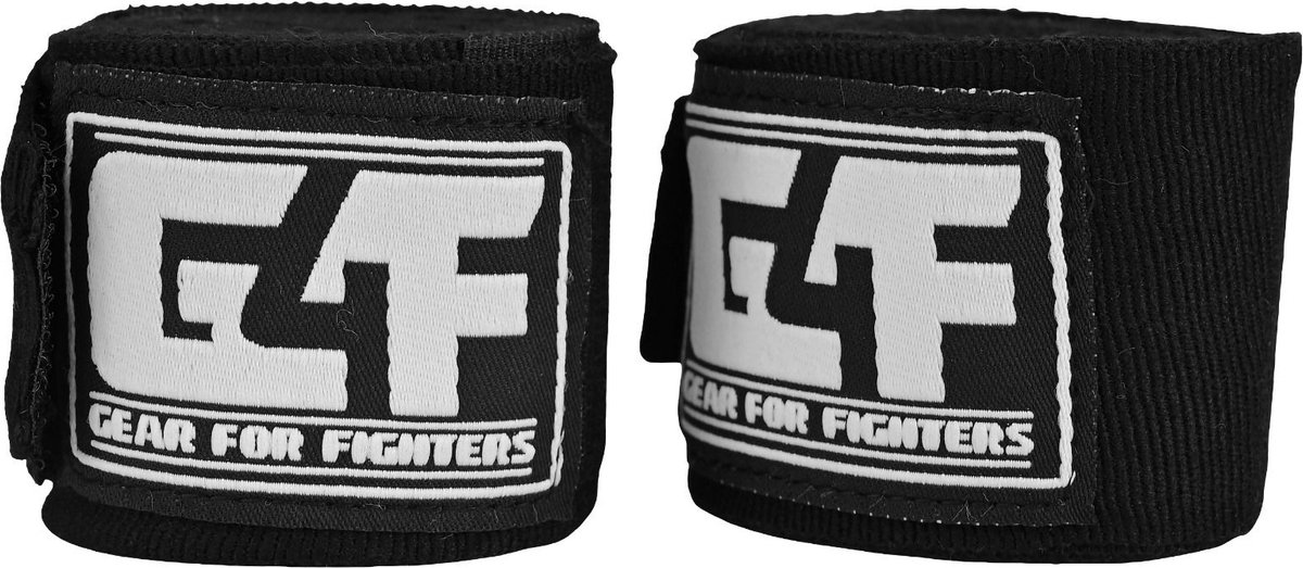 G4F - Boks Bandage - Zwart - 450 cm - Professionele Bandage voor Sport en Training