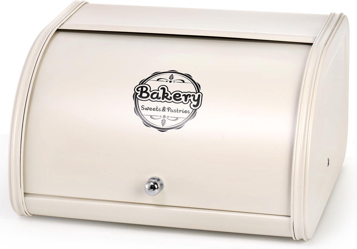 La'Moussawi ® Brotbox met Vintage-Design en Ruime Opslag voor Keukenliefhebbers