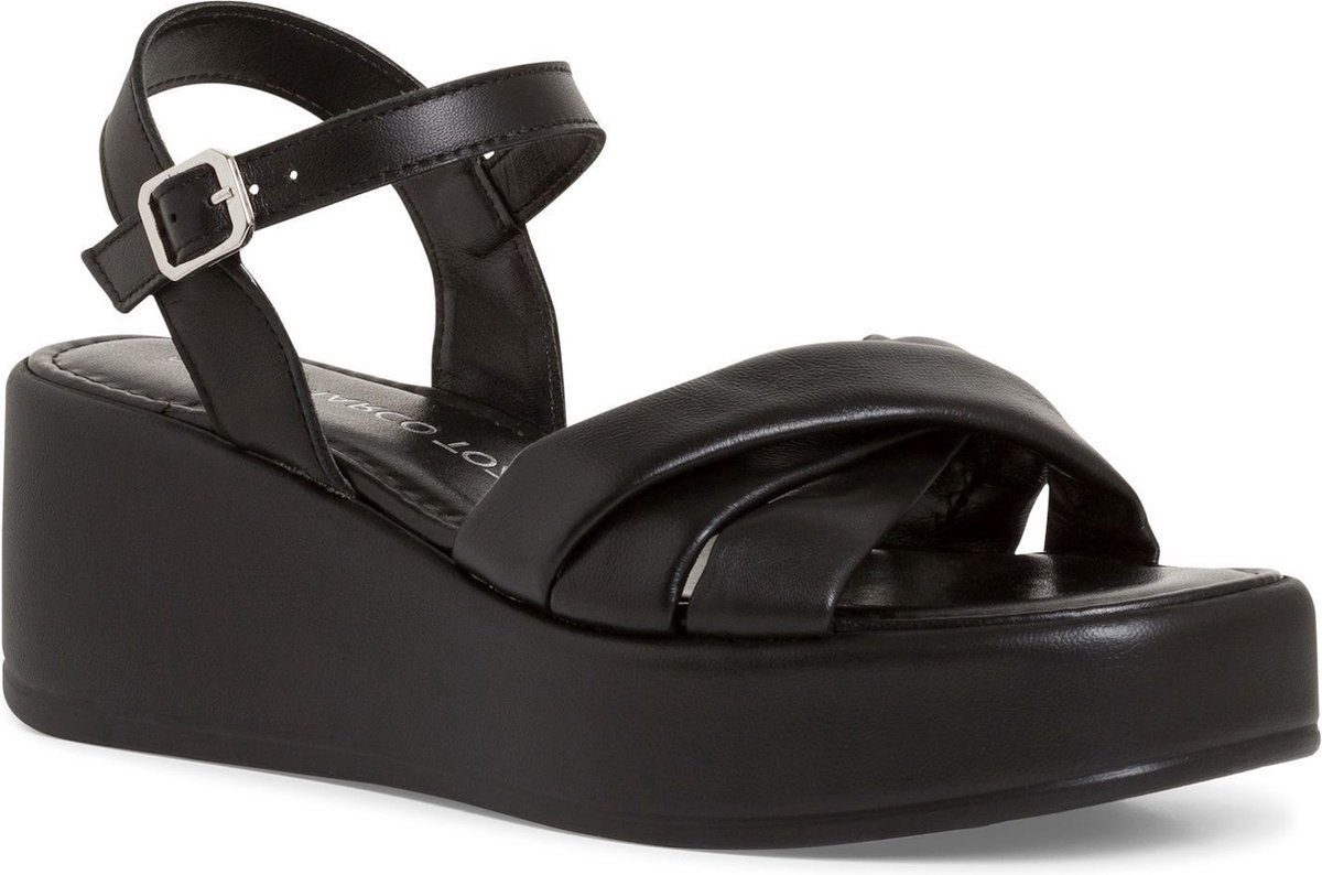 Marco Tozzi Dames Sandaal 2-28011-42 001 F-breedte Maat: 40 EU