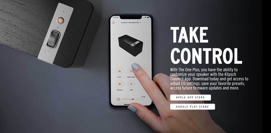 Klipsch: The One Plus premium Bluetooth speaker - 60W - Bluetooth 5.3 - Analoge audio ingang - USB-C - Equalizer - Klipsch Connect App - Party mode - Walnoot van Merkloos — afbeelding 4